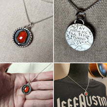 Load image into Gallery viewer, Phish - If I Could with hessonite garnet [pendant only/no chain]
