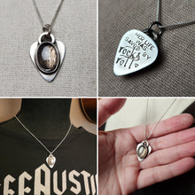 Load image into Gallery viewer, The Velvet Underground - rock &amp; Roll with rainbow lattice sunstone [Pendant only/no chain]
