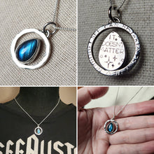 Load image into Gallery viewer, Phish - Bug with labradorite pendant only/no chain
