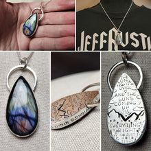 Load image into Gallery viewer, Phish - Everything's Right with labradorite - Pendant only/no chain
