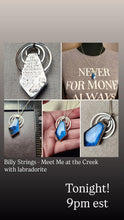 Load image into Gallery viewer, Billy Strings - Meet Me at the Creek with labradorite pendant only/no chain

