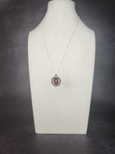 Load image into Gallery viewer, Phish - Fast Enough for You with rose-cut rhodolite garnet / pendant only, no chain
