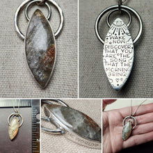 Load image into Gallery viewer, GD - Eyes of the World with Tanzanian green sunstone
