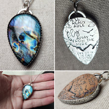 Load image into Gallery viewer, Billy Strings- Away from the Mire with labradorite / pendant only, no chain
