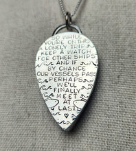 Load image into Gallery viewer, Phish - Lonely Trip with labradorite / pendant only, no chain
