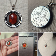 Load image into Gallery viewer, Billy Strings - In the Morning Light with rose-cut hessonite garnet
