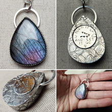 Load image into Gallery viewer, Goose - Give it Time with labradorite / pendant only, no chain
