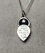 Load image into Gallery viewer, Talking Heads - Naive Melody with rose-cut rhodolite garnet / pendant only, no chain
